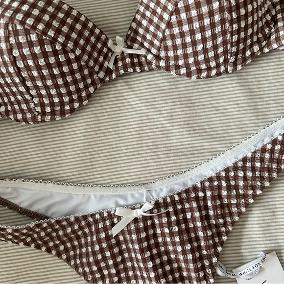White fox boutique swim set choc gingham - Picture 3 of 5